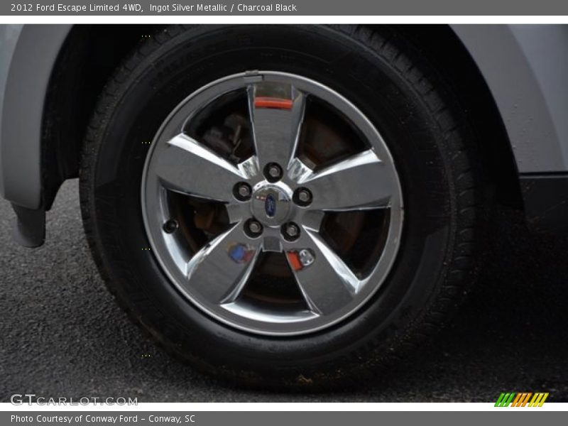 Ingot Silver Metallic / Charcoal Black 2012 Ford Escape Limited 4WD