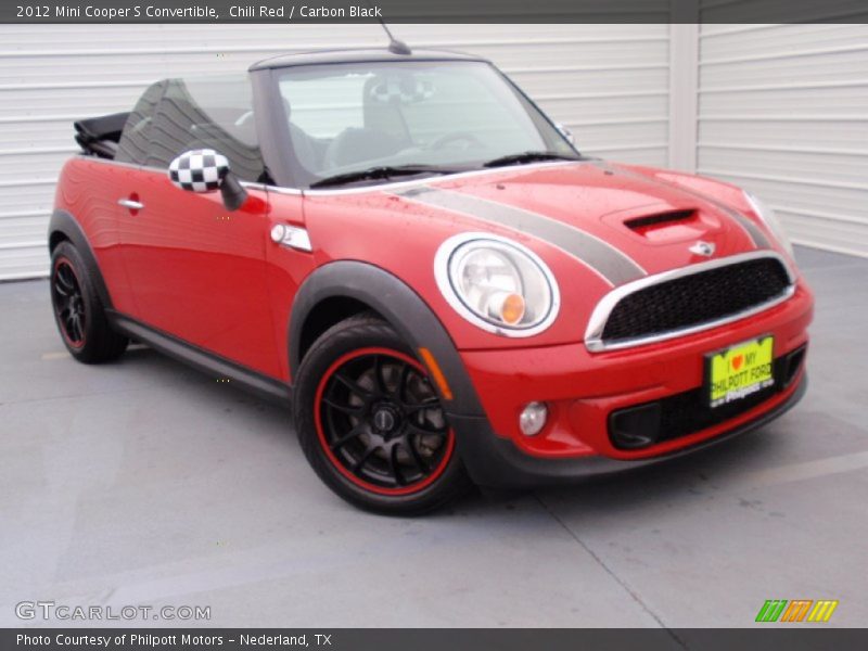 Chili Red / Carbon Black 2012 Mini Cooper S Convertible