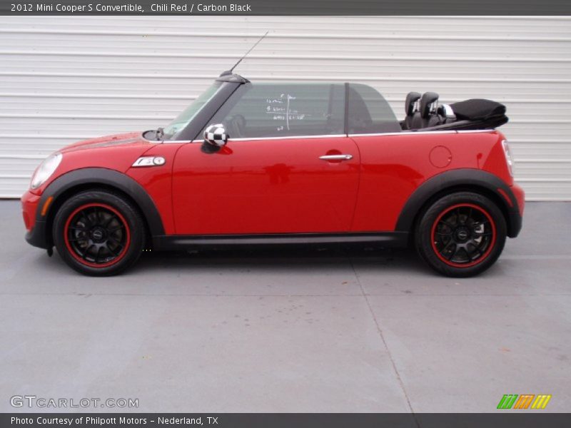 Chili Red / Carbon Black 2012 Mini Cooper S Convertible