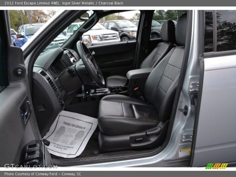 Ingot Silver Metallic / Charcoal Black 2012 Ford Escape Limited 4WD