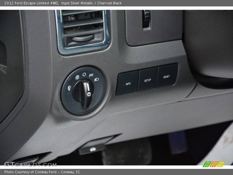 Ingot Silver Metallic / Charcoal Black 2012 Ford Escape Limited 4WD
