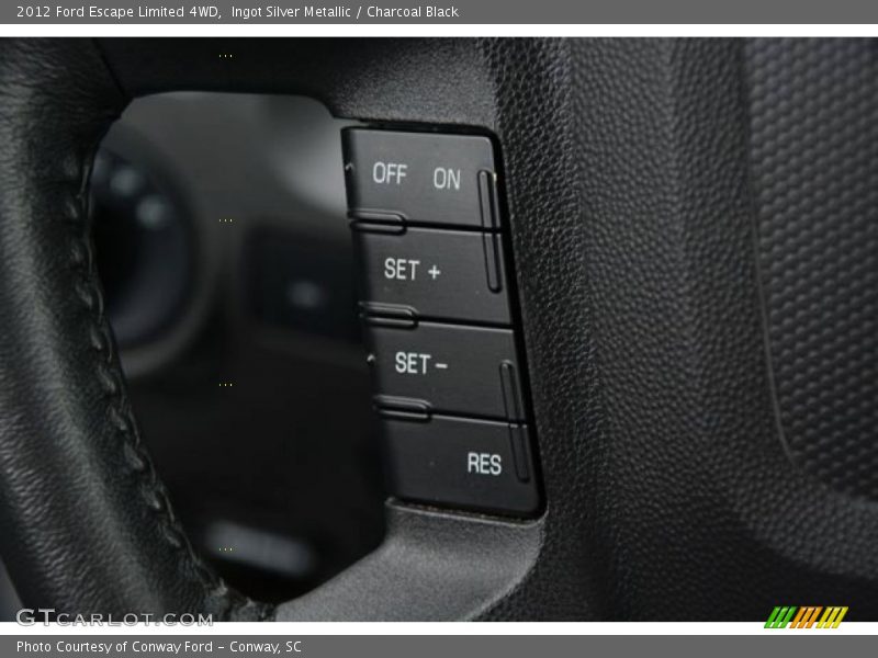 Ingot Silver Metallic / Charcoal Black 2012 Ford Escape Limited 4WD