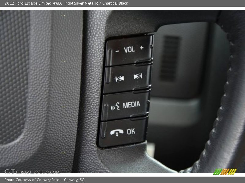 Ingot Silver Metallic / Charcoal Black 2012 Ford Escape Limited 4WD