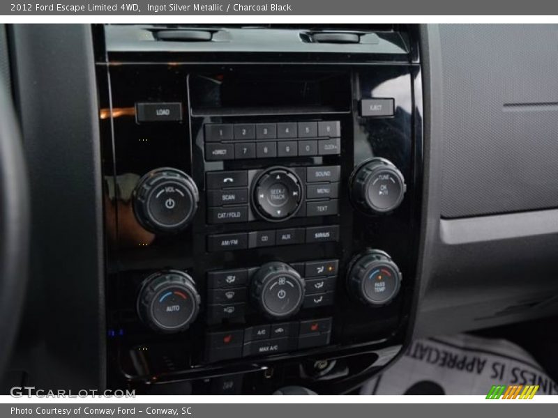 Ingot Silver Metallic / Charcoal Black 2012 Ford Escape Limited 4WD