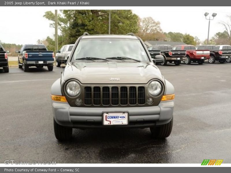 Dark Khaki Pearl / Khaki 2005 Jeep Liberty Sport