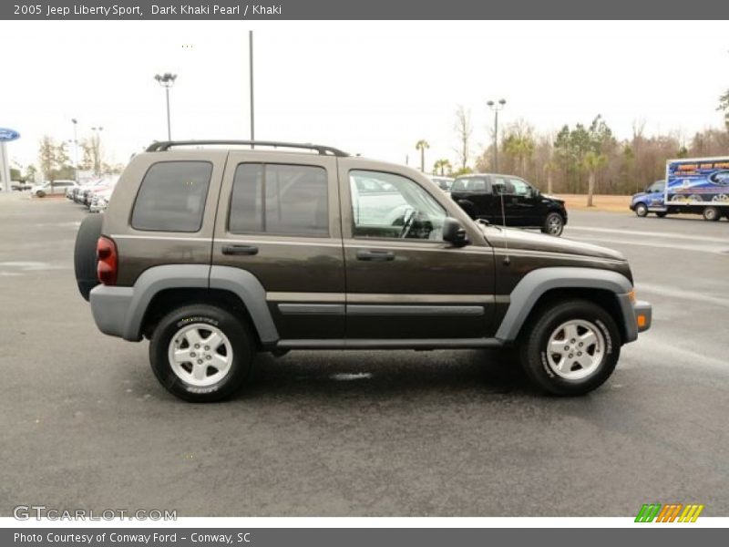 Dark Khaki Pearl / Khaki 2005 Jeep Liberty Sport