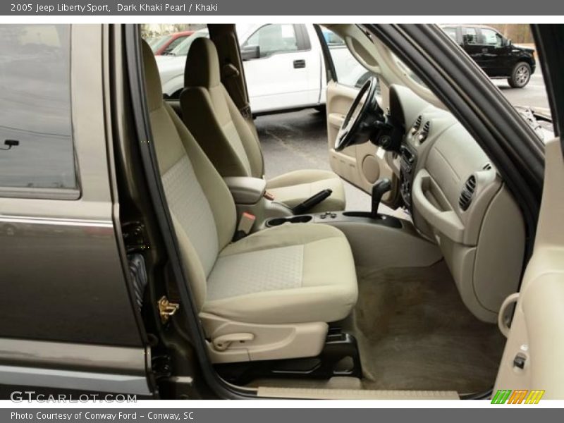 Dark Khaki Pearl / Khaki 2005 Jeep Liberty Sport