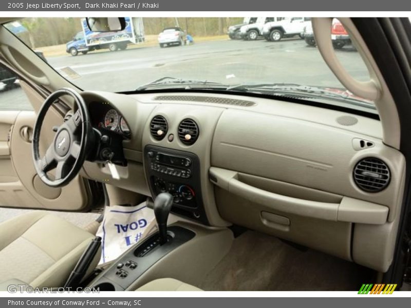 Dark Khaki Pearl / Khaki 2005 Jeep Liberty Sport