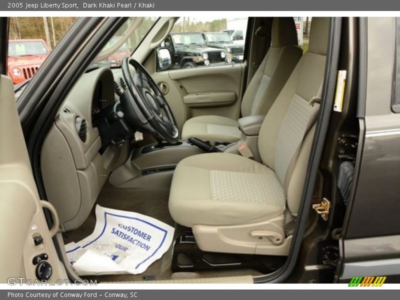 Dark Khaki Pearl / Khaki 2005 Jeep Liberty Sport