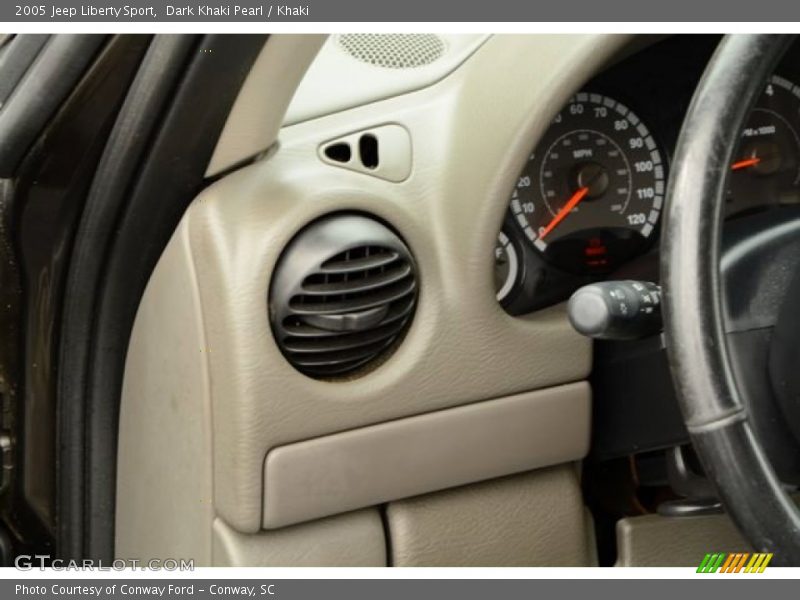 Dark Khaki Pearl / Khaki 2005 Jeep Liberty Sport