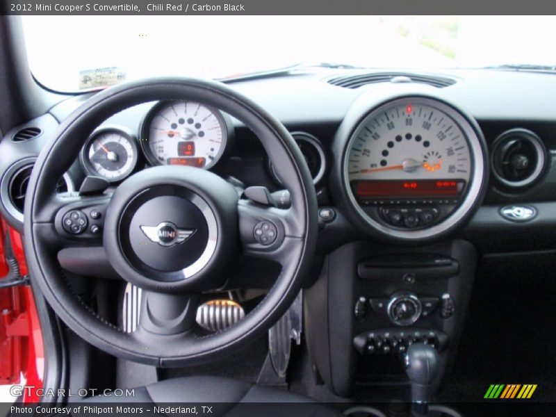 Chili Red / Carbon Black 2012 Mini Cooper S Convertible