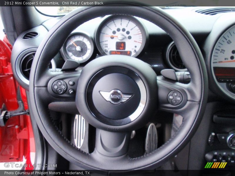 Chili Red / Carbon Black 2012 Mini Cooper S Convertible