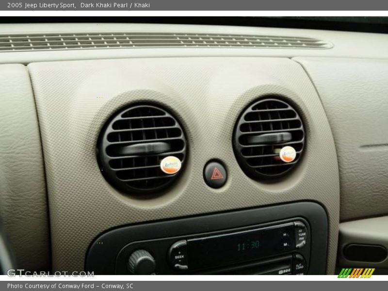 Dark Khaki Pearl / Khaki 2005 Jeep Liberty Sport