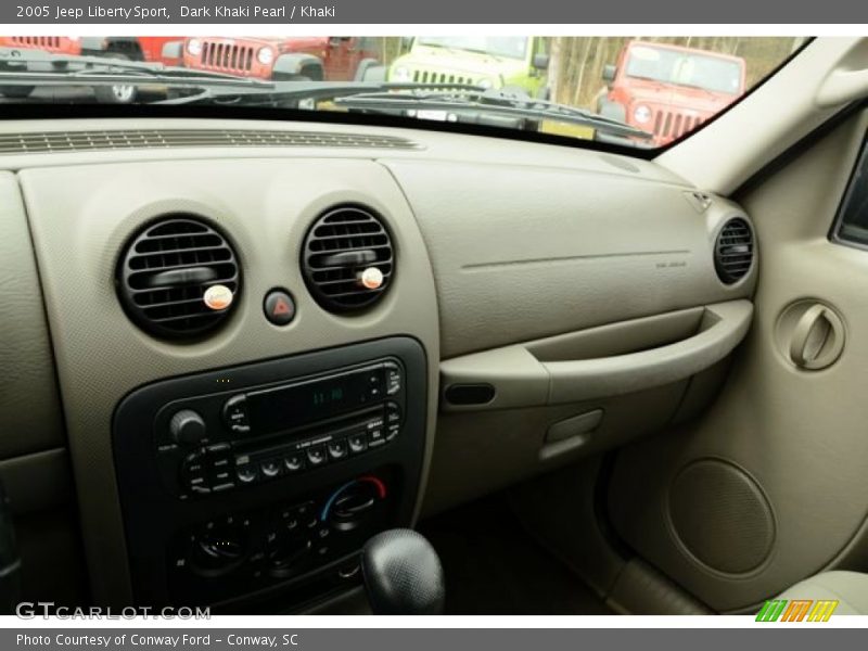 Dark Khaki Pearl / Khaki 2005 Jeep Liberty Sport