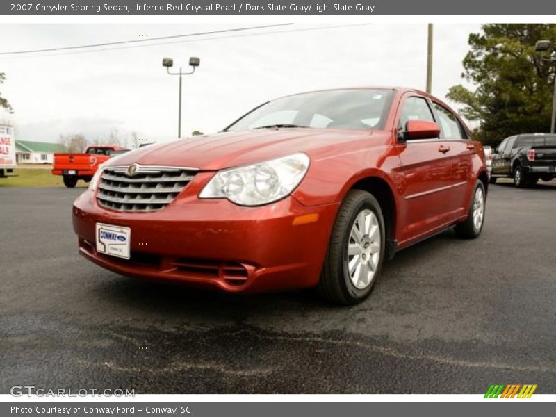 Inferno Red Crystal Pearl / Dark Slate Gray/Light Slate Gray 2007 Chrysler Sebring Sedan