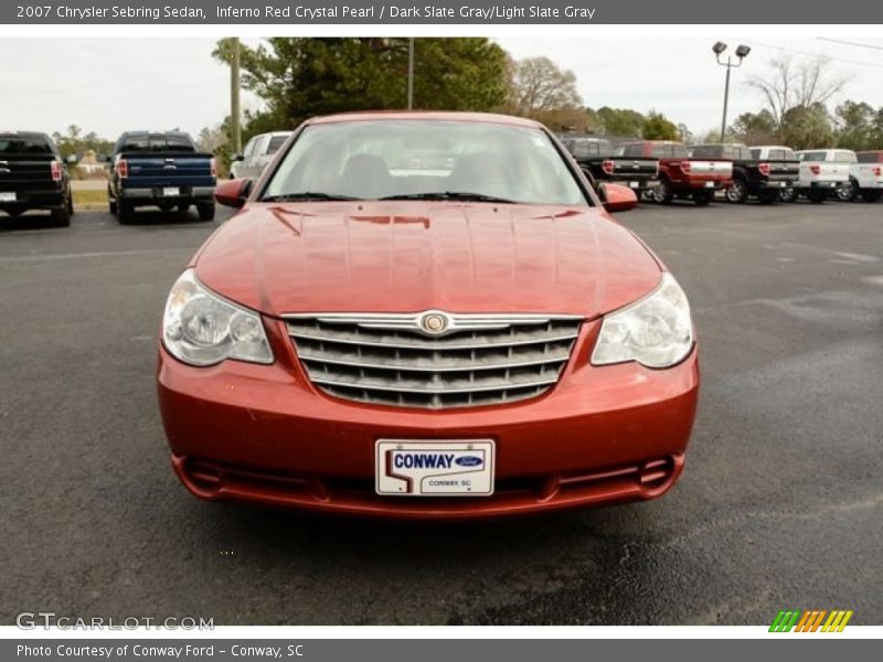Inferno Red Crystal Pearl / Dark Slate Gray/Light Slate Gray 2007 Chrysler Sebring Sedan