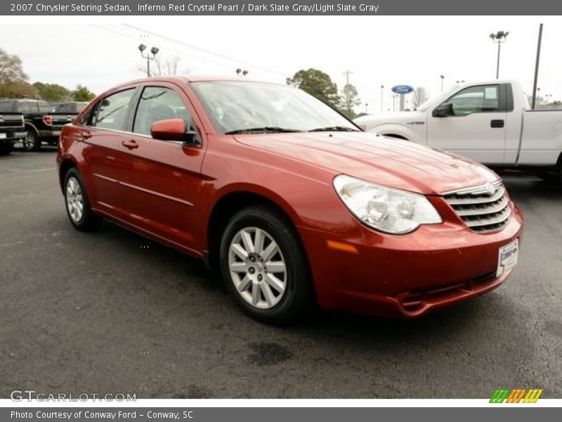 Inferno Red Crystal Pearl / Dark Slate Gray/Light Slate Gray 2007 Chrysler Sebring Sedan
