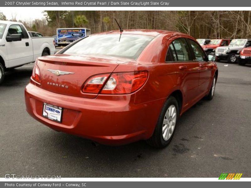 Inferno Red Crystal Pearl / Dark Slate Gray/Light Slate Gray 2007 Chrysler Sebring Sedan