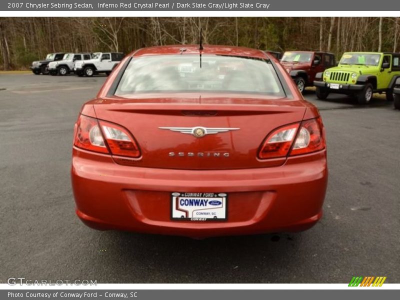 Inferno Red Crystal Pearl / Dark Slate Gray/Light Slate Gray 2007 Chrysler Sebring Sedan