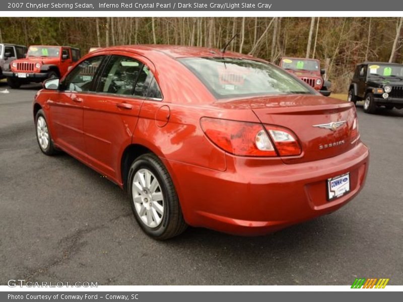 Inferno Red Crystal Pearl / Dark Slate Gray/Light Slate Gray 2007 Chrysler Sebring Sedan