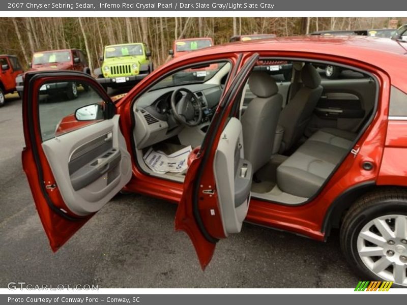Inferno Red Crystal Pearl / Dark Slate Gray/Light Slate Gray 2007 Chrysler Sebring Sedan
