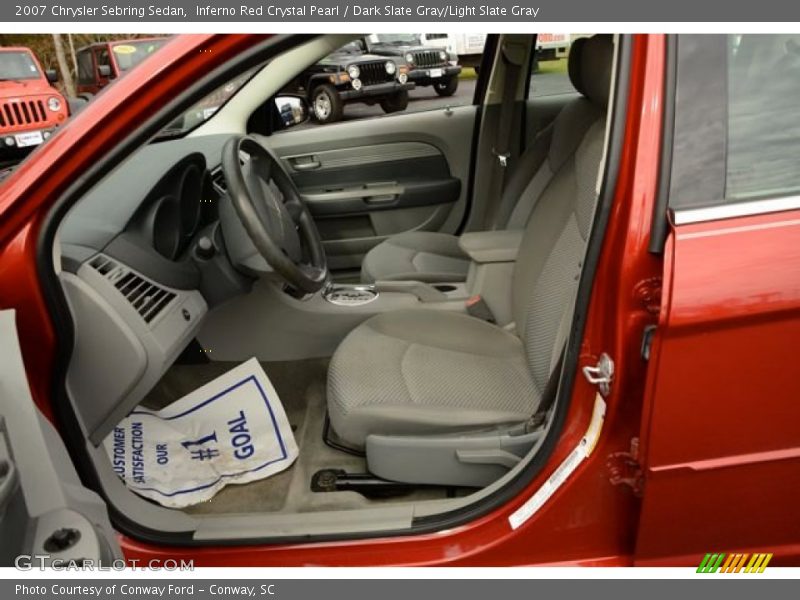 Inferno Red Crystal Pearl / Dark Slate Gray/Light Slate Gray 2007 Chrysler Sebring Sedan