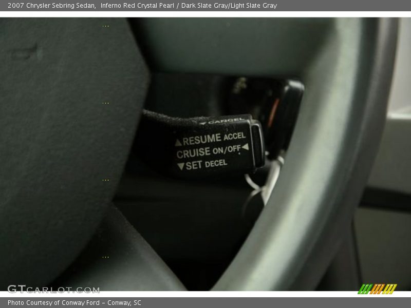 Inferno Red Crystal Pearl / Dark Slate Gray/Light Slate Gray 2007 Chrysler Sebring Sedan