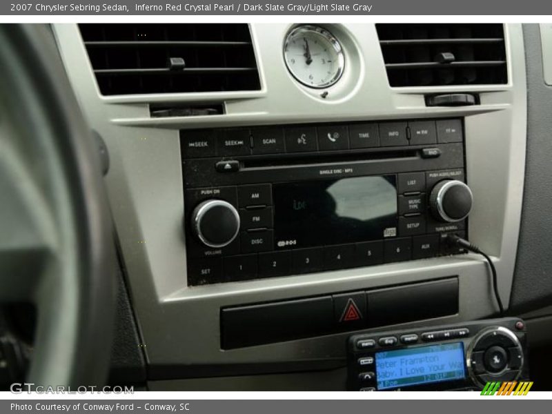 Inferno Red Crystal Pearl / Dark Slate Gray/Light Slate Gray 2007 Chrysler Sebring Sedan