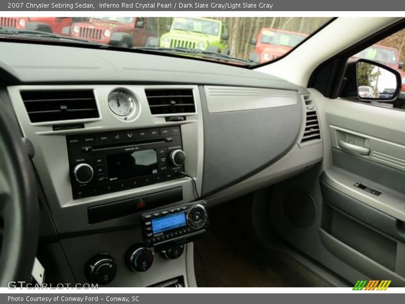 Inferno Red Crystal Pearl / Dark Slate Gray/Light Slate Gray 2007 Chrysler Sebring Sedan