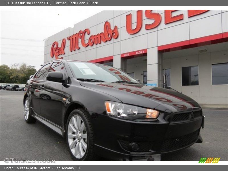 Tarmac Black Pearl / Black 2011 Mitsubishi Lancer GTS