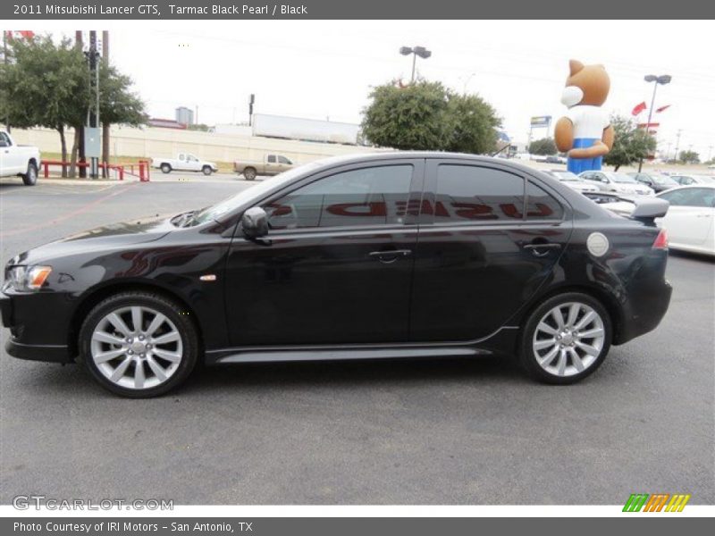 Tarmac Black Pearl / Black 2011 Mitsubishi Lancer GTS