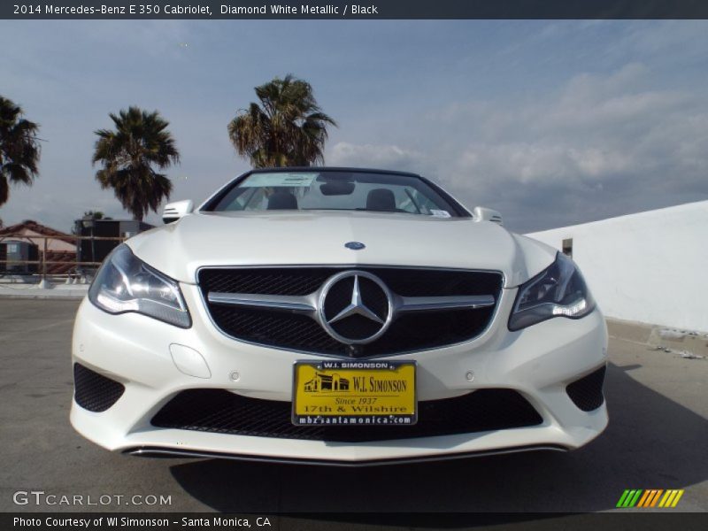 Diamond White Metallic / Black 2014 Mercedes-Benz E 350 Cabriolet