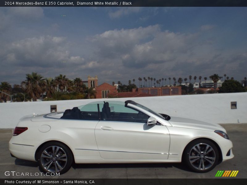 Diamond White Metallic / Black 2014 Mercedes-Benz E 350 Cabriolet