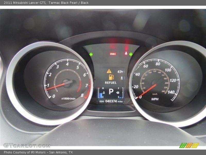 Tarmac Black Pearl / Black 2011 Mitsubishi Lancer GTS