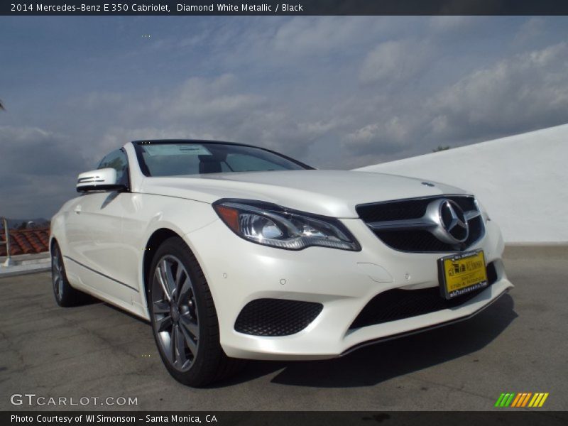 Diamond White Metallic / Black 2014 Mercedes-Benz E 350 Cabriolet