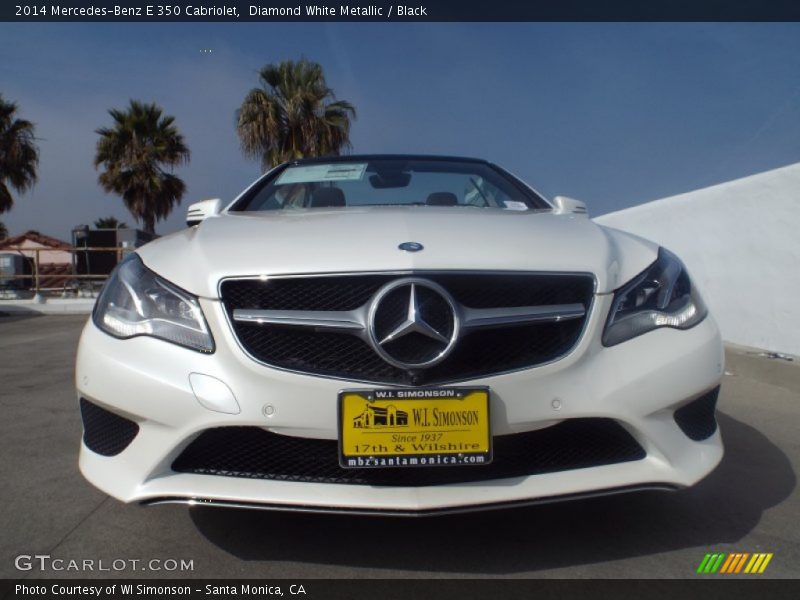 Diamond White Metallic / Black 2014 Mercedes-Benz E 350 Cabriolet