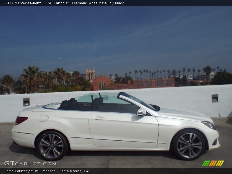 Diamond White Metallic / Black 2014 Mercedes-Benz E 350 Cabriolet