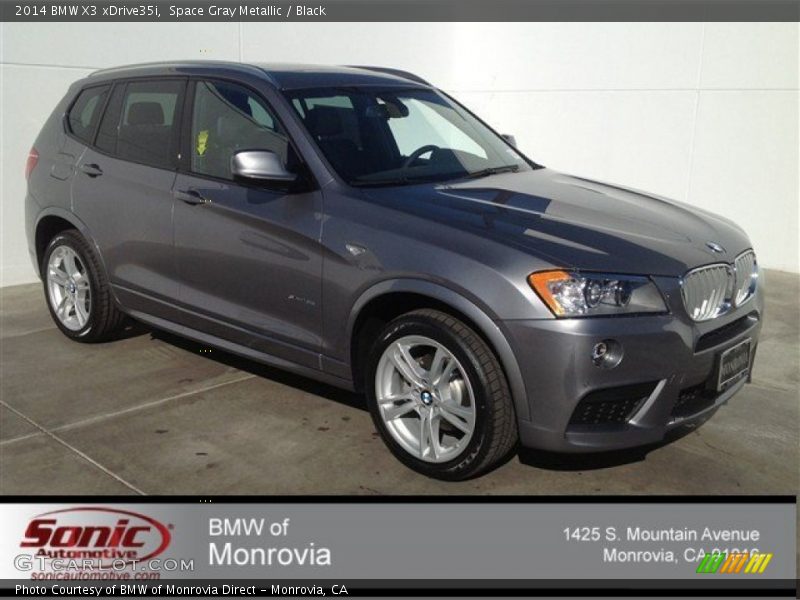 Space Gray Metallic / Black 2014 BMW X3 xDrive35i