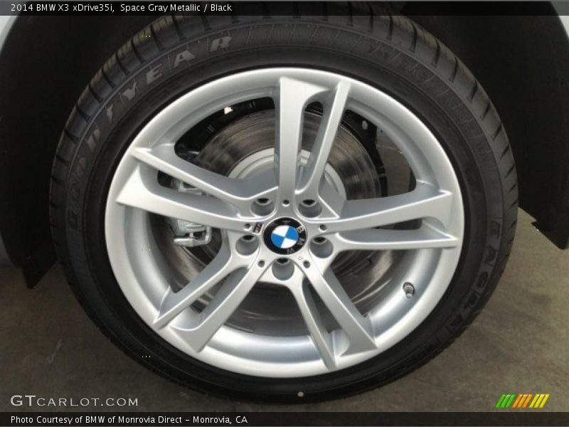 Space Gray Metallic / Black 2014 BMW X3 xDrive35i