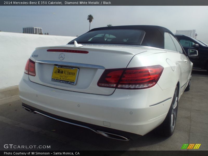 Diamond White Metallic / Black 2014 Mercedes-Benz E 350 Cabriolet