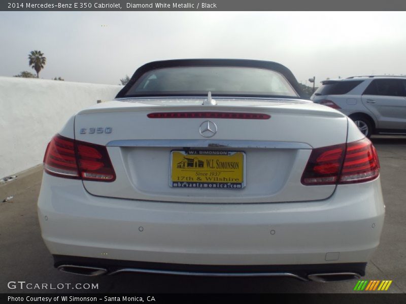 Diamond White Metallic / Black 2014 Mercedes-Benz E 350 Cabriolet