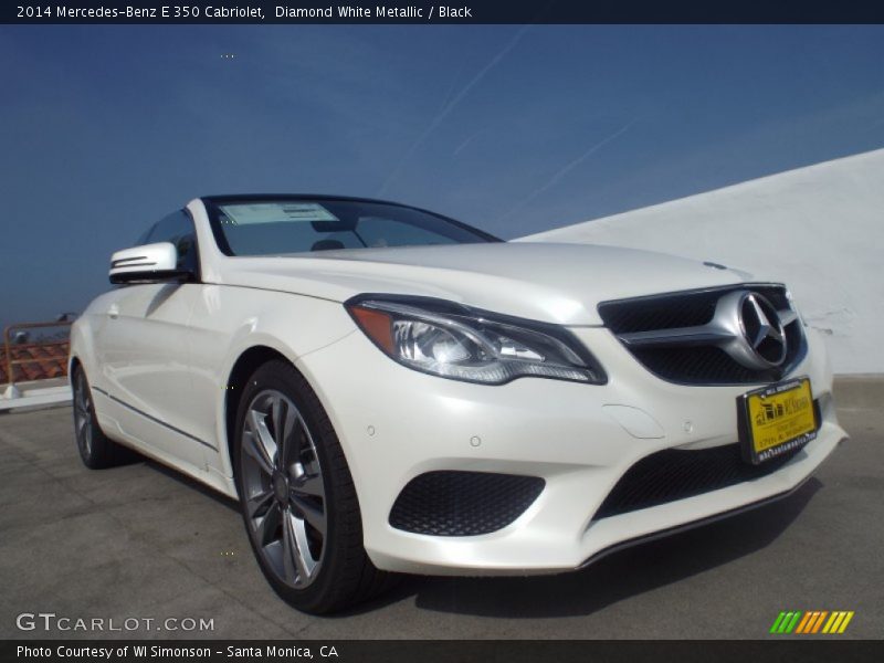 Diamond White Metallic / Black 2014 Mercedes-Benz E 350 Cabriolet