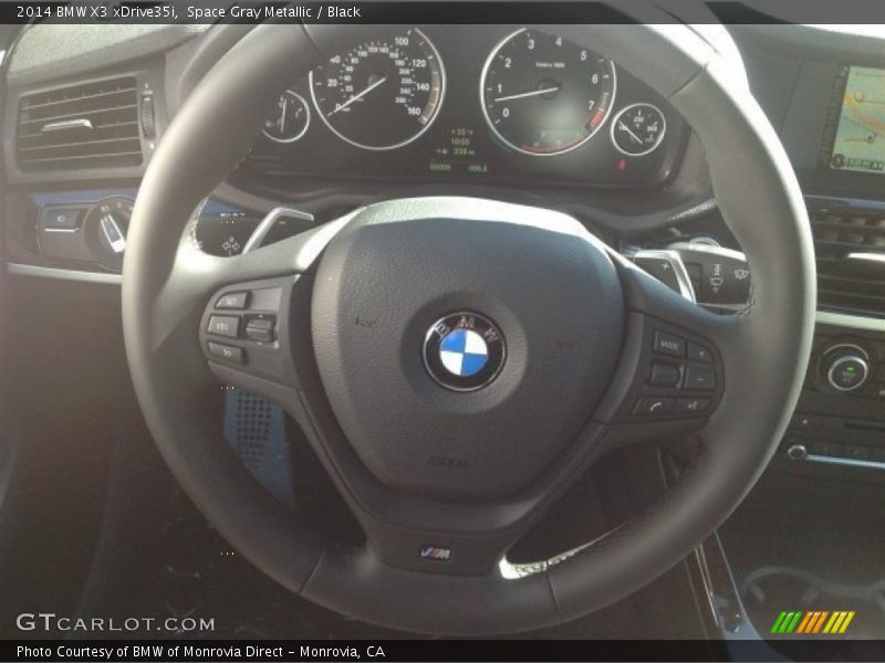 Space Gray Metallic / Black 2014 BMW X3 xDrive35i
