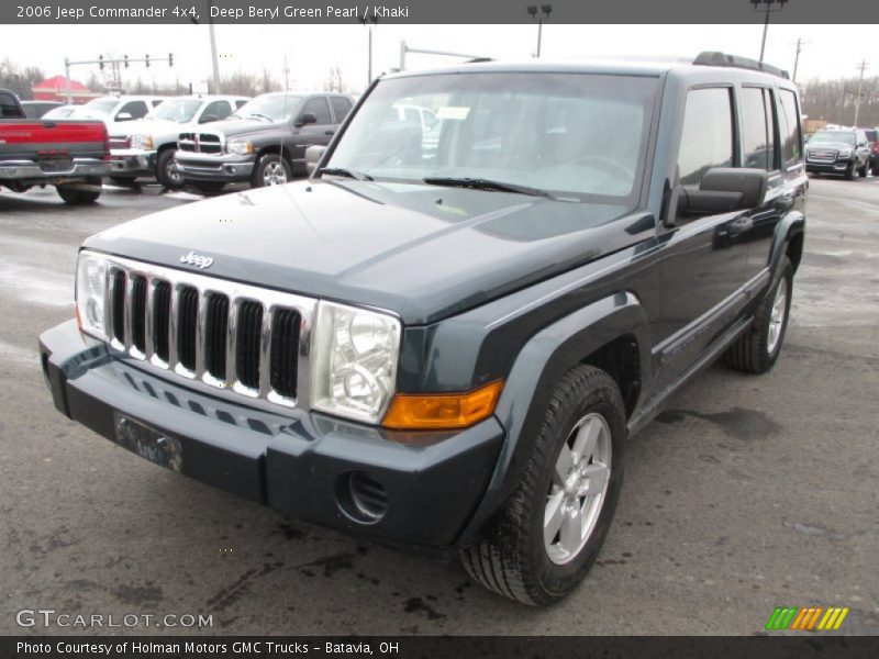 Deep Beryl Green Pearl / Khaki 2006 Jeep Commander 4x4