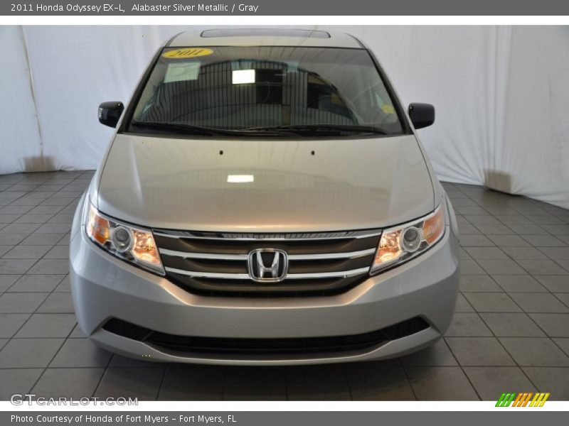 Alabaster Silver Metallic / Gray 2011 Honda Odyssey EX-L