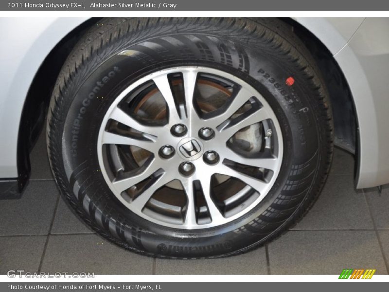 Alabaster Silver Metallic / Gray 2011 Honda Odyssey EX-L