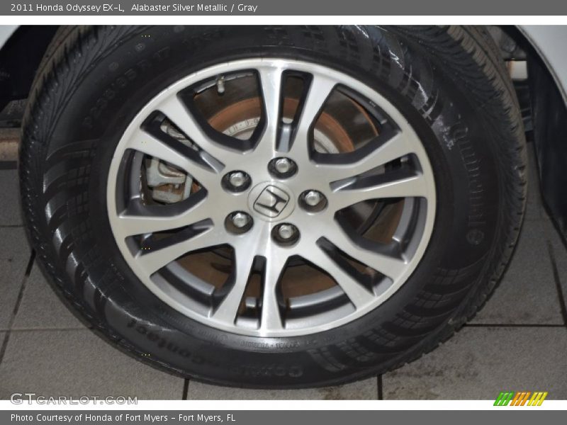 Alabaster Silver Metallic / Gray 2011 Honda Odyssey EX-L