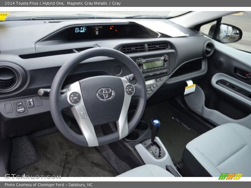 Gray Interior - 2014 Prius c Hybrid One 