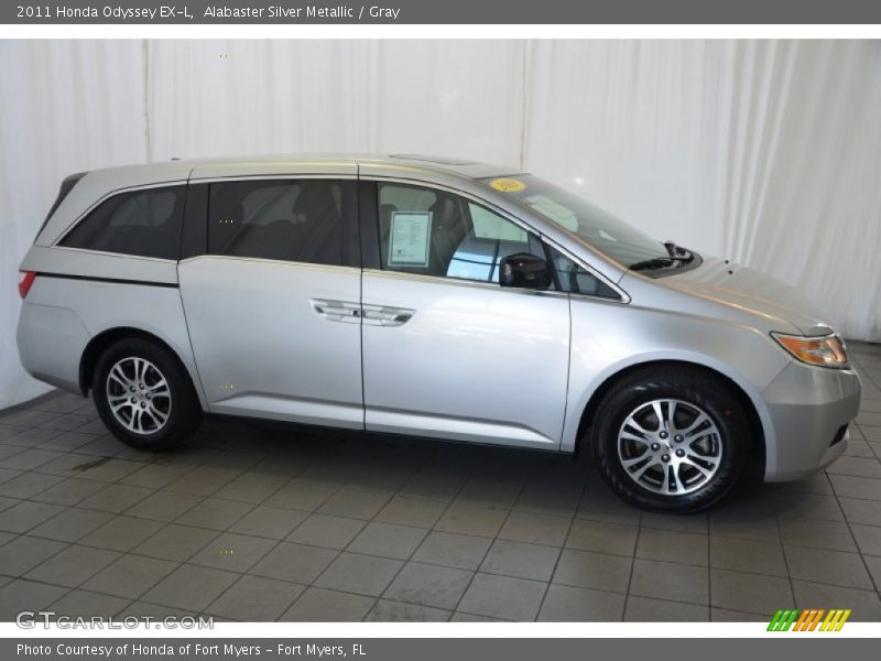 Alabaster Silver Metallic / Gray 2011 Honda Odyssey EX-L