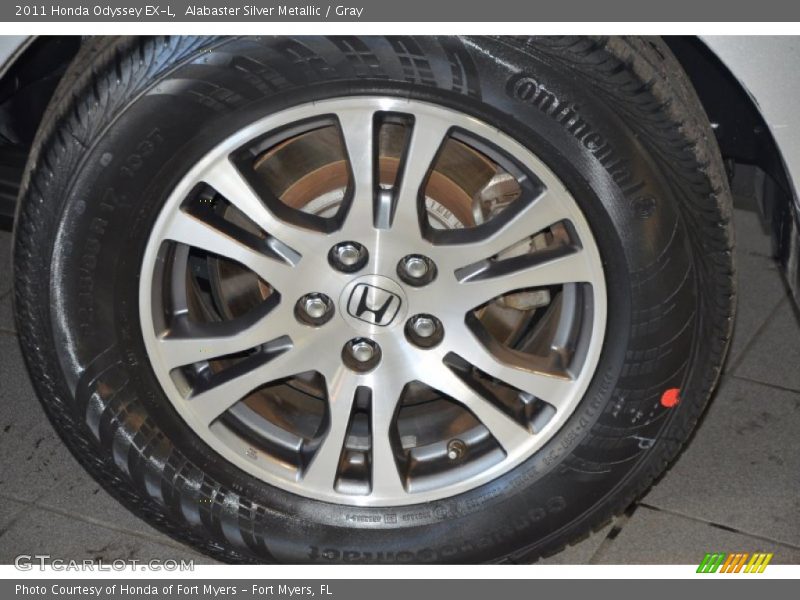 Alabaster Silver Metallic / Gray 2011 Honda Odyssey EX-L